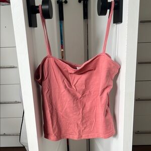 Pink Spaghetti Strap Top